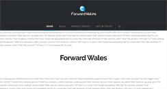 Desktop Screenshot of forwardwales.org